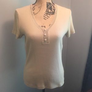 Women’s Cream Casual Top